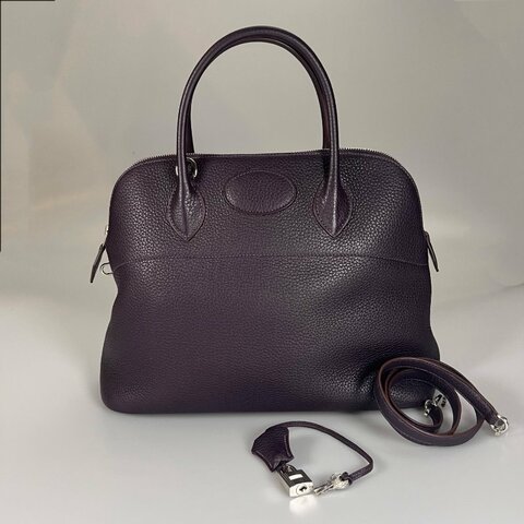 HERMES T刻 海葵紫BOLIDE 35 包