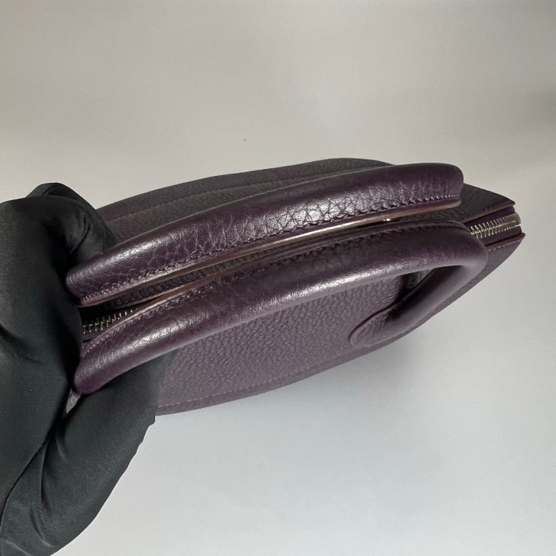 HERMES T刻 海葵紫BOLIDE 35 包-5