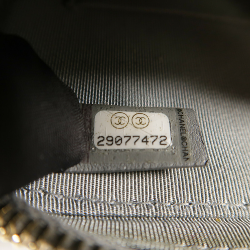 CHANEL 牛皮皮革Phone Bag金扣鏈帶肩背袋-6