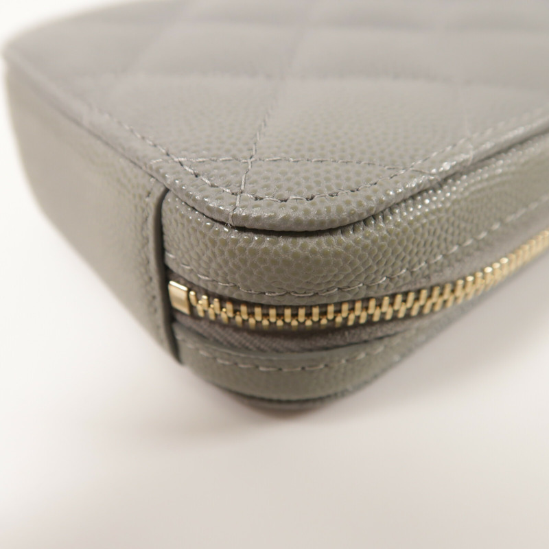 CHANEL 牛皮皮革Phone Bag金扣鏈帶肩背袋-14