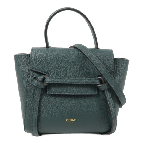 CELINE 牛皮皮革Pico Belt Bag金扣手挽肩背兩用袋