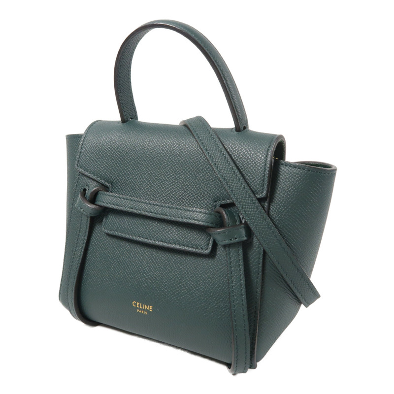 CELINE 牛皮皮革Pico Belt Bag金扣手挽肩背兩用袋-1