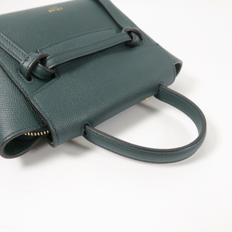 CELINE 牛皮皮革Pico Belt Bag金扣手挽肩背兩用袋-7