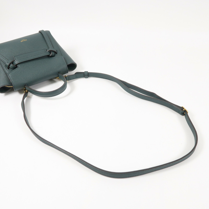 CELINE 牛皮皮革Pico Belt Bag金扣手挽肩背兩用袋-8