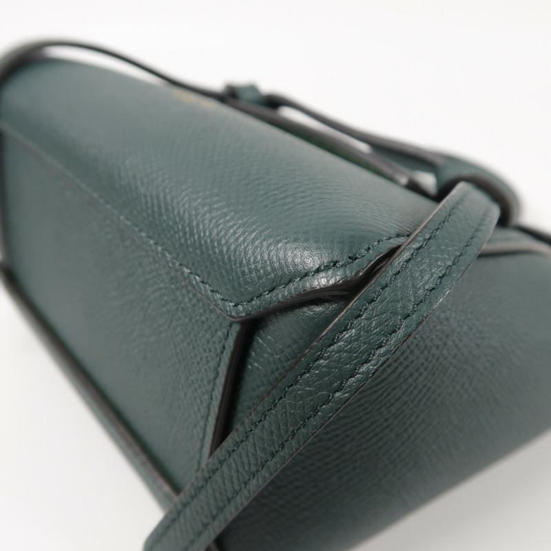 CELINE 牛皮皮革Pico Belt Bag金扣手挽肩背兩用袋-11