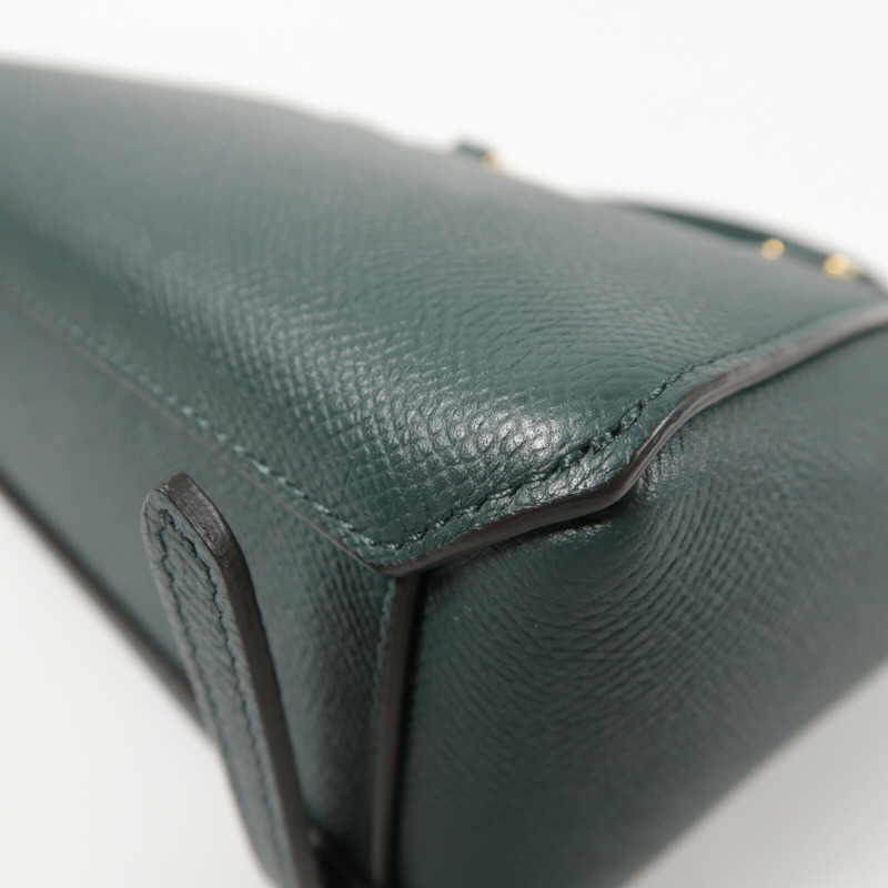 CELINE 牛皮皮革Pico Belt Bag金扣手挽肩背兩用袋-13