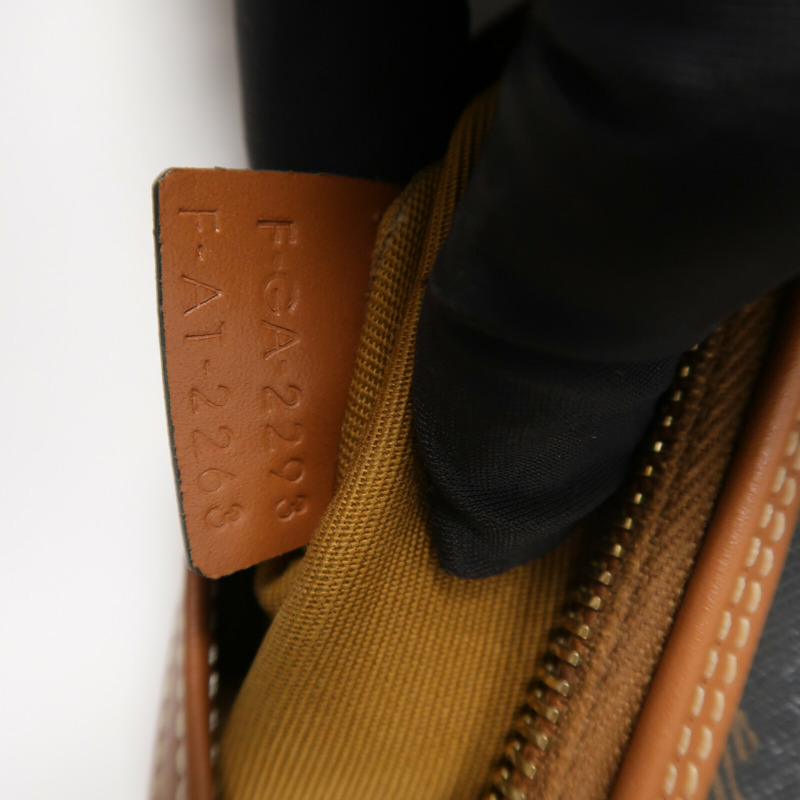 CELINE 塗層帆布Triomphe Boston Bag金扣手挽肩背兩用袋-6