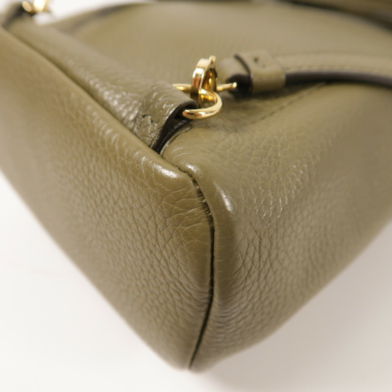 Salvatore Ferragamo 牛皮皮革Gancini金扣背包-12