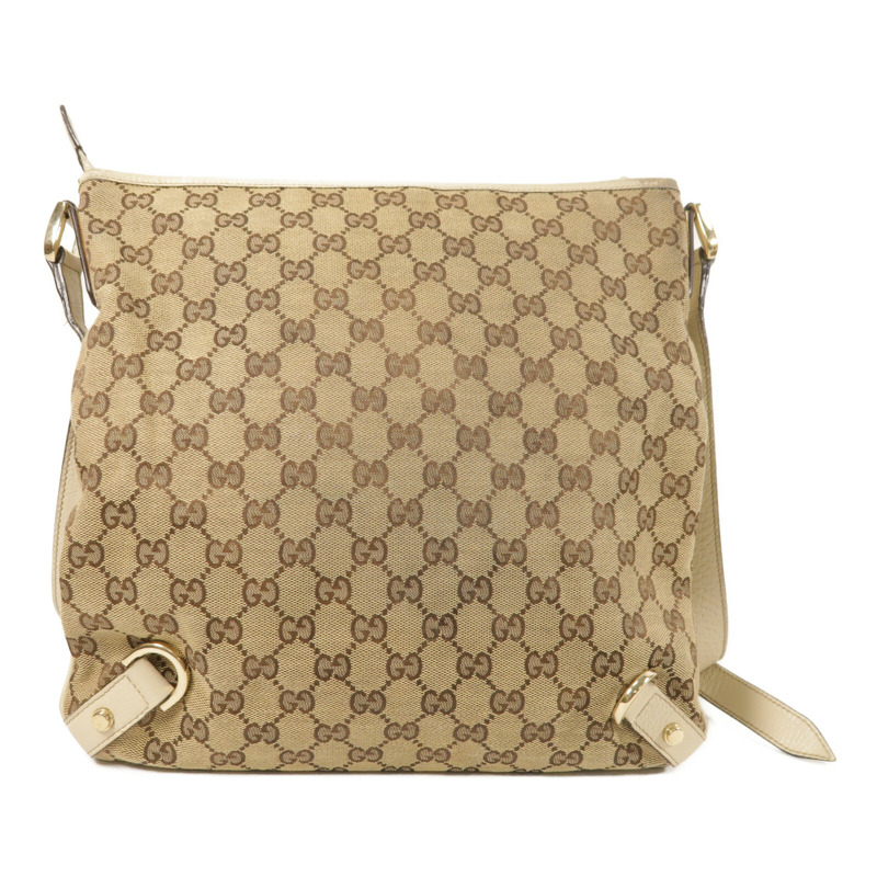 GUCCI 帆布Shoulder Bag金扣肩背袋-2