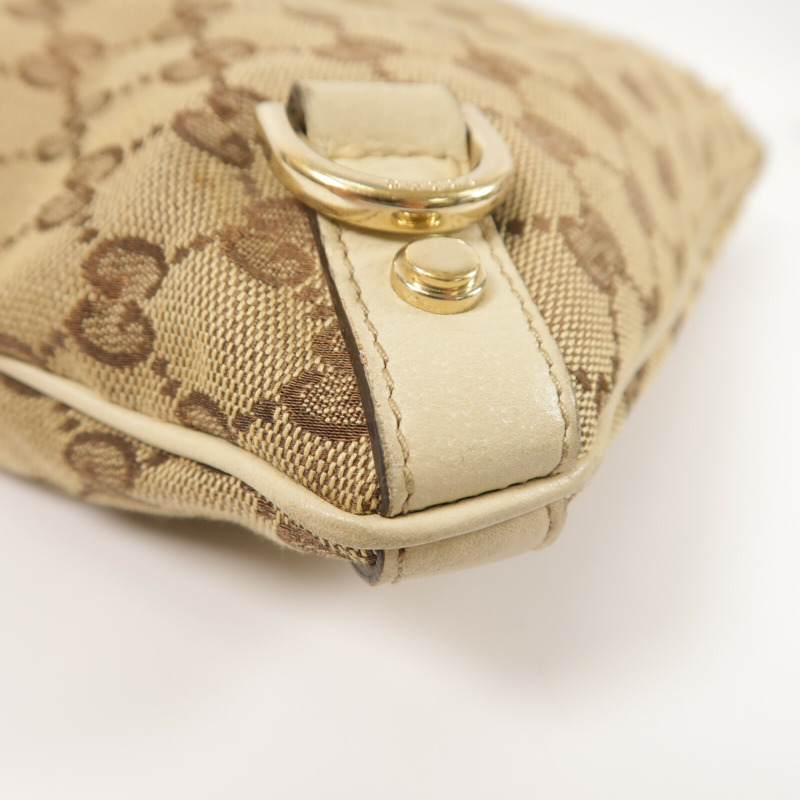 GUCCI 帆布Shoulder Bag金扣肩背袋-9