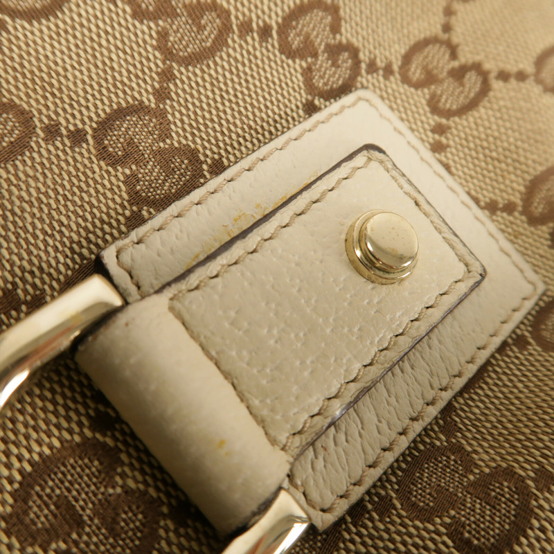 GUCCI 帆布Shoulder Bag金扣肩背袋-13