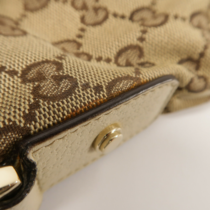 GUCCI 帆布Shoulder Bag金扣肩背袋-14