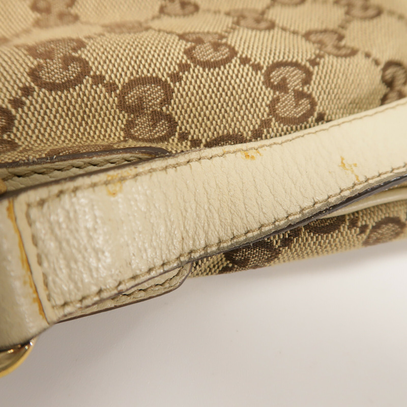 GUCCI 帆布Shoulder Bag金扣肩背袋-15