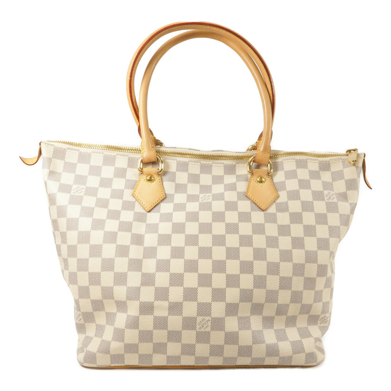 LOUIS VUITTON Damier Azur Saleya MM金扣肩背袋-2