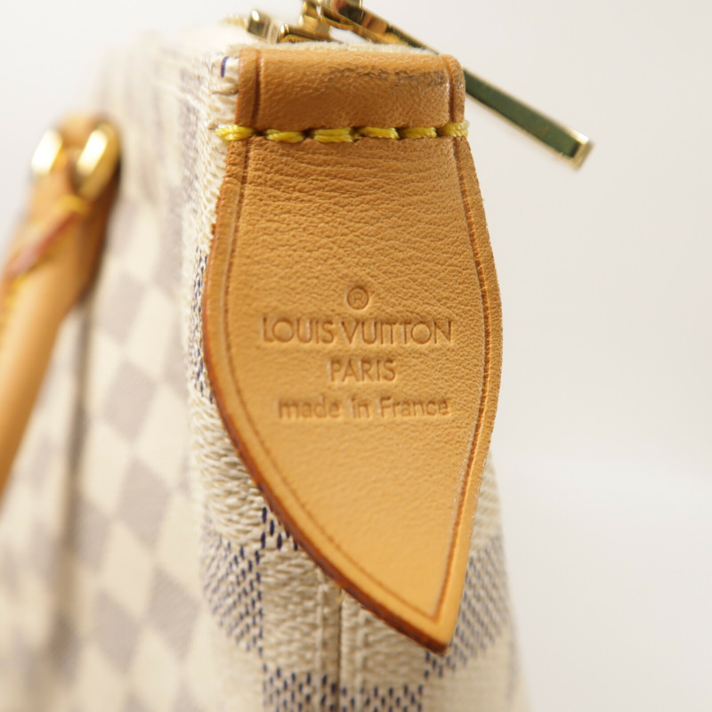 LOUIS VUITTON Damier Azur Saleya MM金扣肩背袋-5