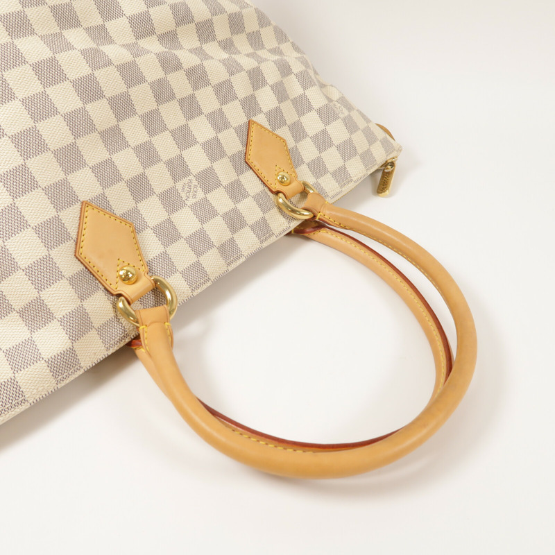 LOUIS VUITTON Damier Azur Saleya MM金扣肩背袋-7