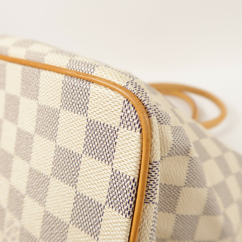 LOUIS VUITTON Damier Azur Saleya MM金扣肩背袋-9