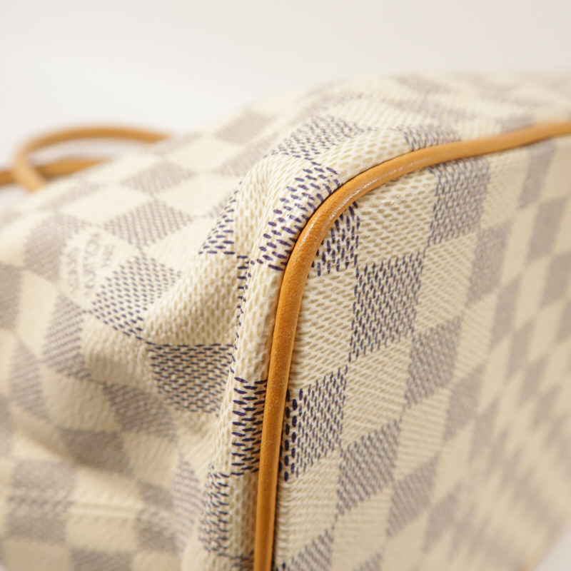LOUIS VUITTON Damier Azur Saleya MM金扣肩背袋-10