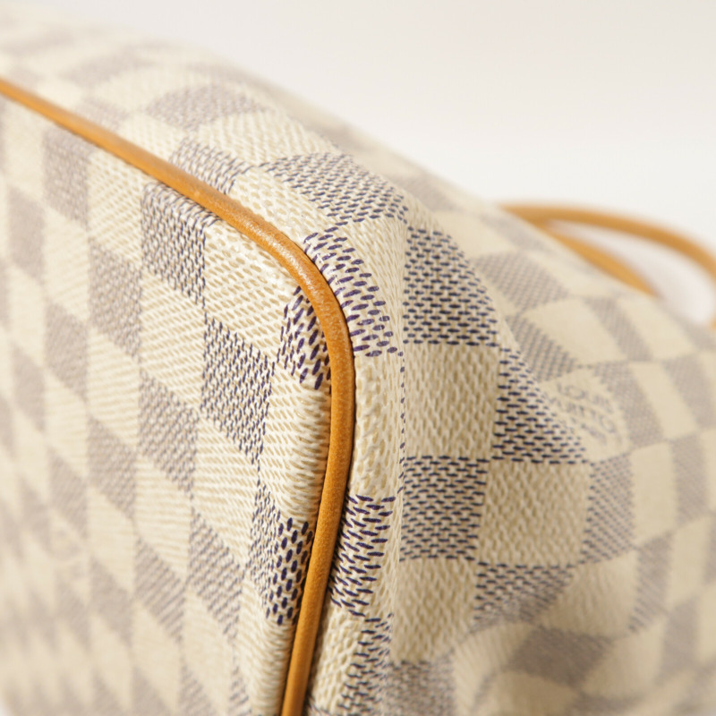 LOUIS VUITTON Damier Azur Saleya MM金扣肩背袋-11