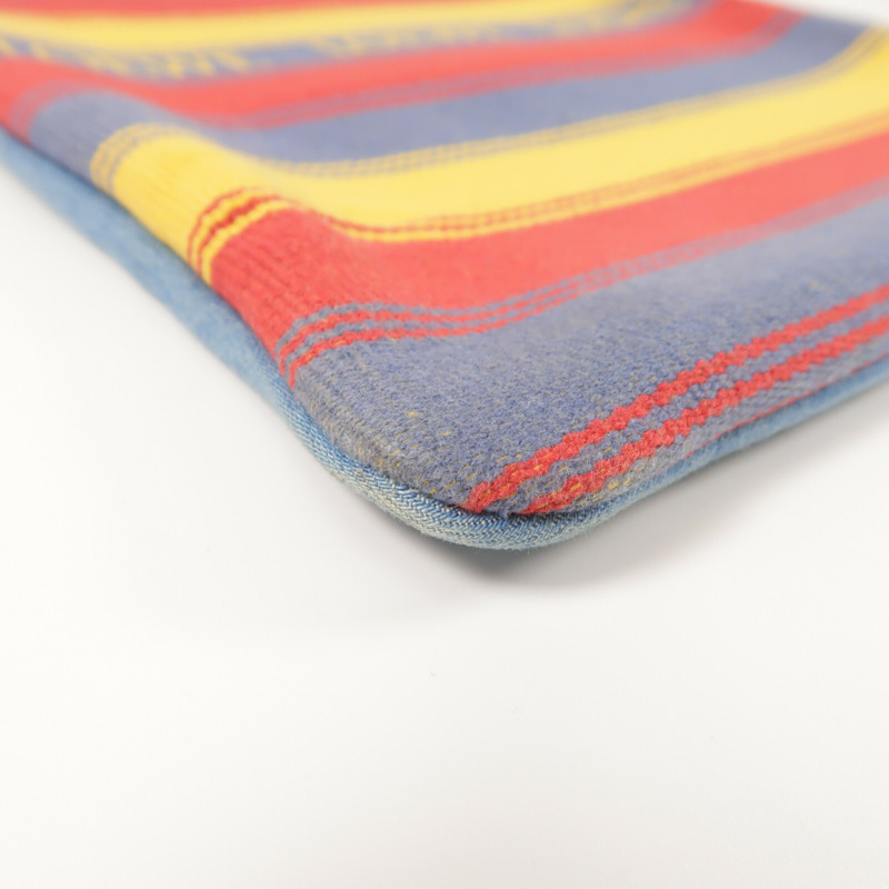 LOEWE 牛仔布/棉質Vertical Tote Strip手挽袋-9