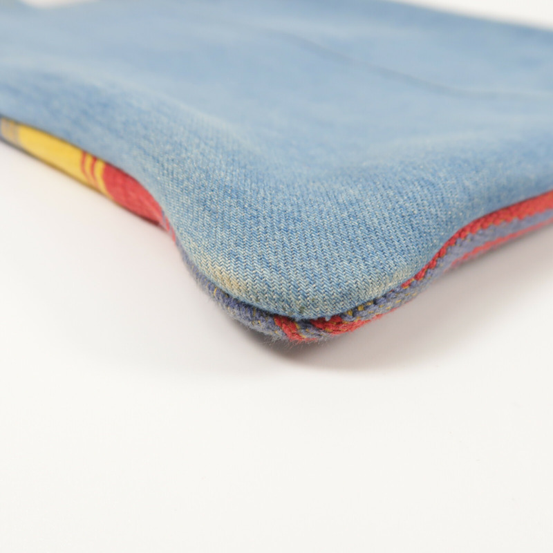 LOEWE 牛仔布/棉質Vertical Tote Strip手挽袋-11