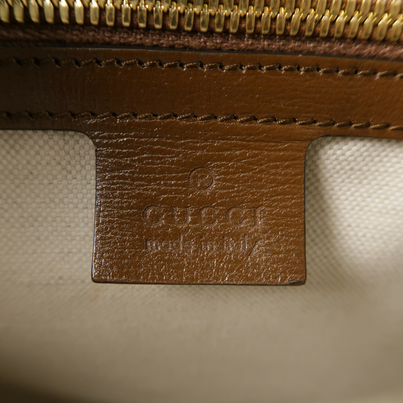 GUCCI 塗層帆布GG Retro Tote金扣手挽肩背兩用袋-5