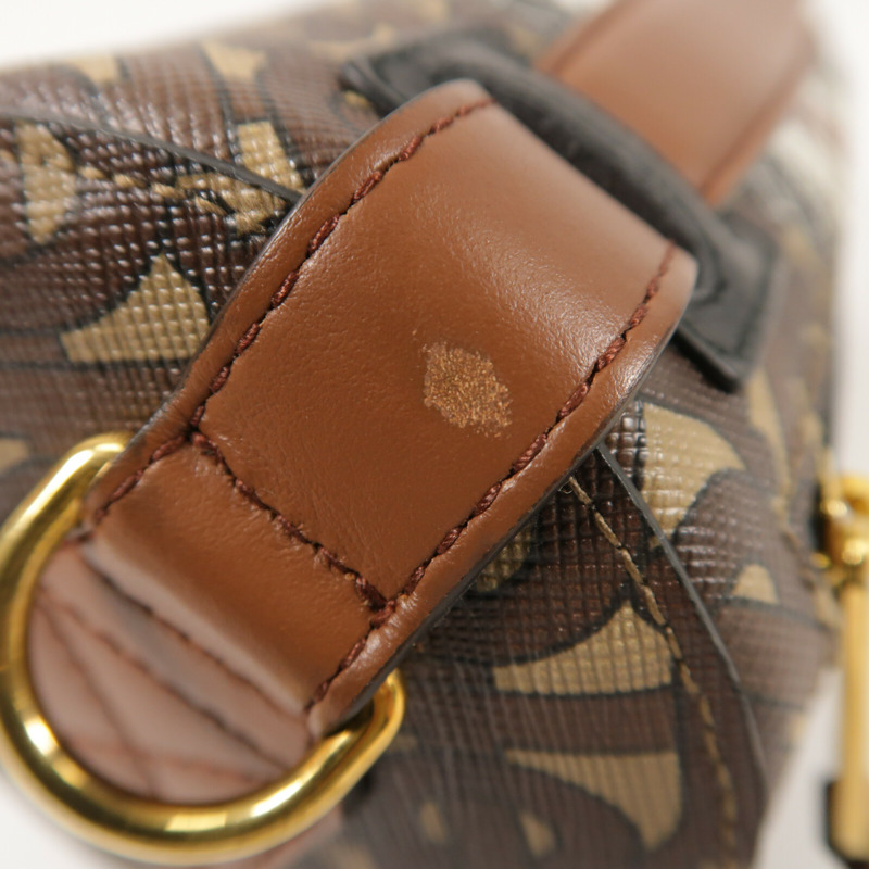 BURBERRY 塗層帆布Mongram Stripe金扣手挽肩背兩用袋-12