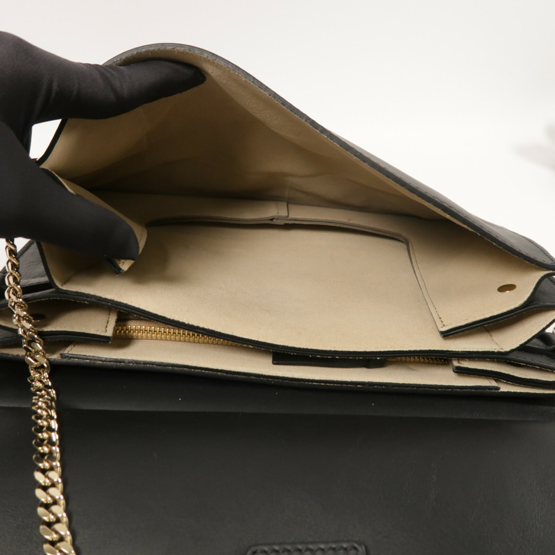 Chloe 麂皮/牛皮皮革Faye金扣手挽肩背兩用袋-4