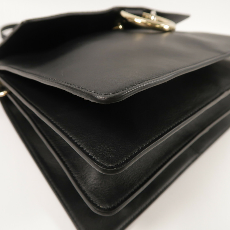 Chloe 麂皮/牛皮皮革Faye金扣手挽肩背兩用袋-12