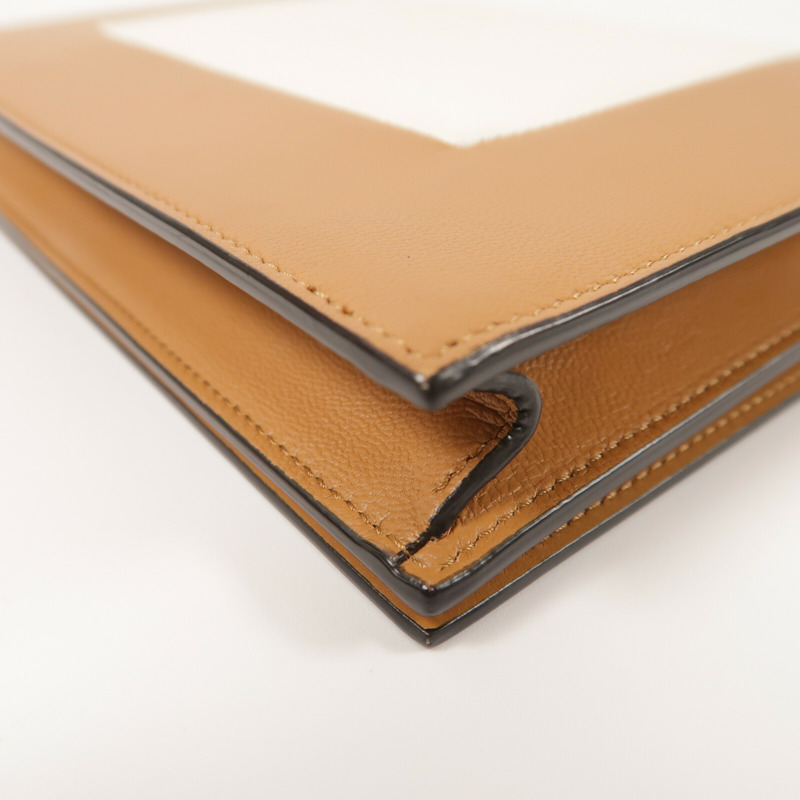 CELINE 牛皮皮革Frame Wallet On Chain金扣鏈帶肩背袋-12