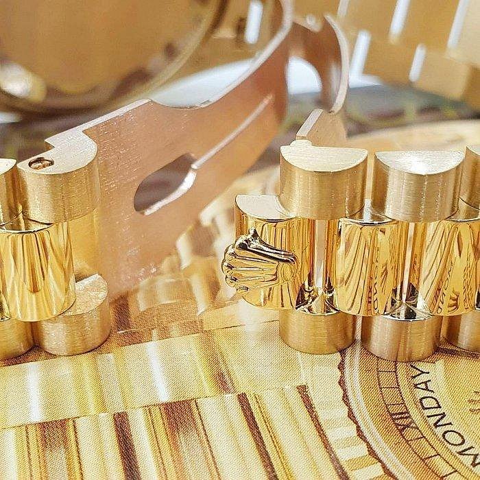 【大眾名錶】ROLEX 勞力士 18038 Day-Date 蠔式日誌 18K金 金十鑽紀念 方鑽面 B1100-7