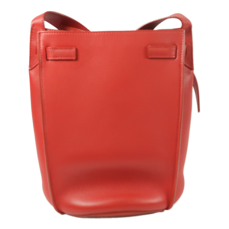 CELINE 牛皮皮革Big Bag Bucket銀扣肩背袋-2