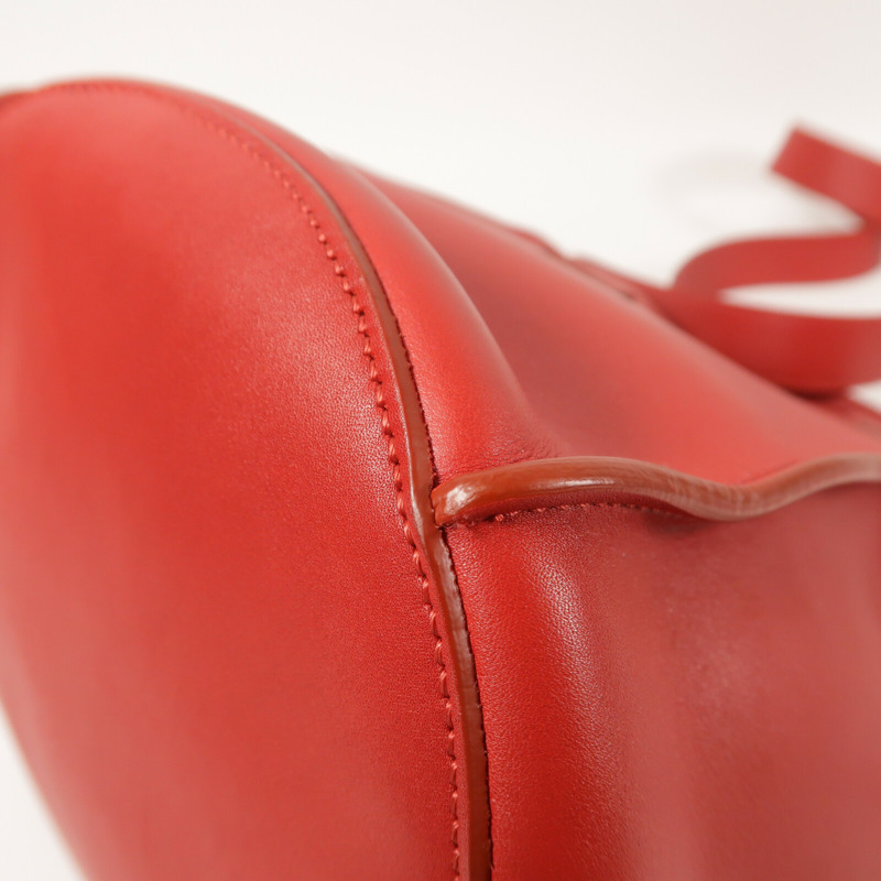 CELINE 牛皮皮革Big Bag Bucket銀扣肩背袋-11