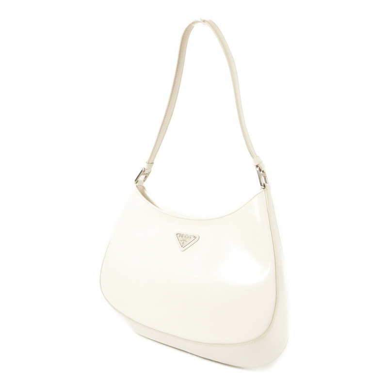 PRADA 牛皮皮革Cleo銀扣肩背袋-1
