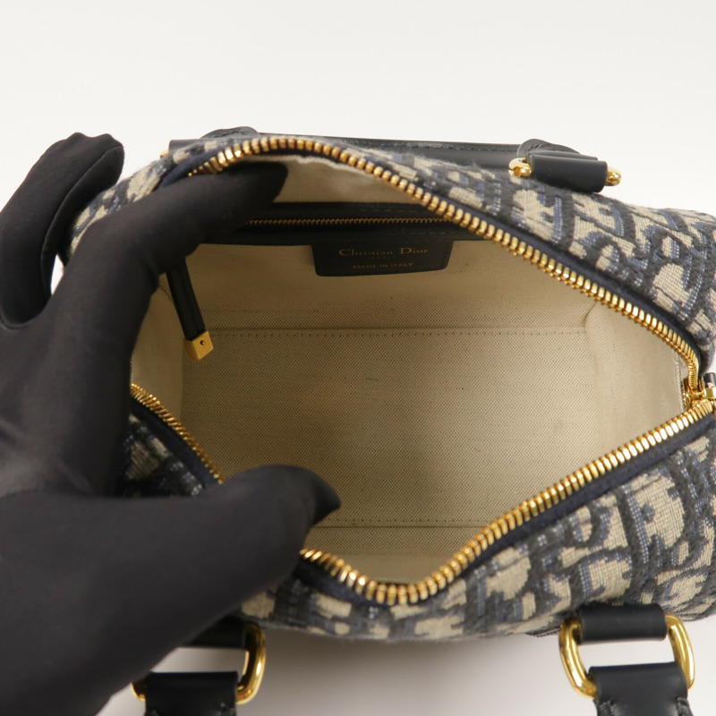 Dior 帆布Groove 20金扣手挽肩背兩用袋-4