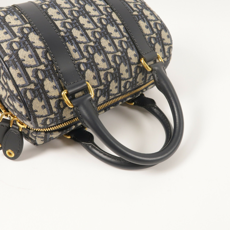 Dior 帆布Groove 20金扣手挽肩背兩用袋-8