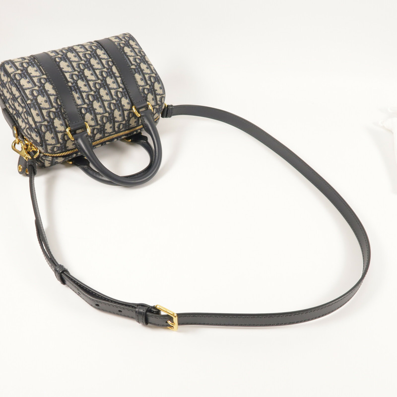 Dior 帆布Groove 20金扣手挽肩背兩用袋-9