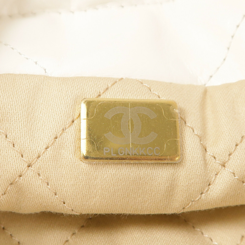 CHANEL 羊皮皮革C22 Mini金扣手挽肩背兩用袋-6