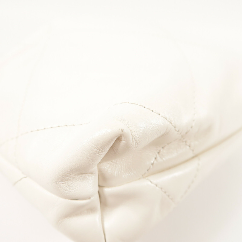 CHANEL 羊皮皮革C22 Mini金扣手挽肩背兩用袋-12