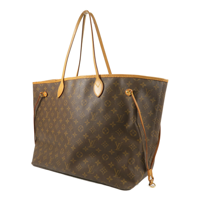 LOUIS VUITTON Monogram Neverfull GM Tote Bag金扣肩背袋-1