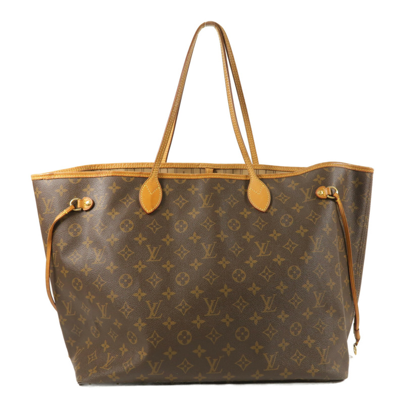 LOUIS VUITTON Monogram Neverfull GM Tote Bag金扣肩背袋-2