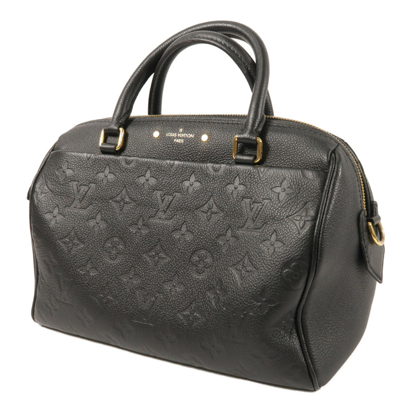 LOUIS VUITTON Monogram Empreinte Speedy Bandouliere 25金扣手挽肩背兩用袋-1