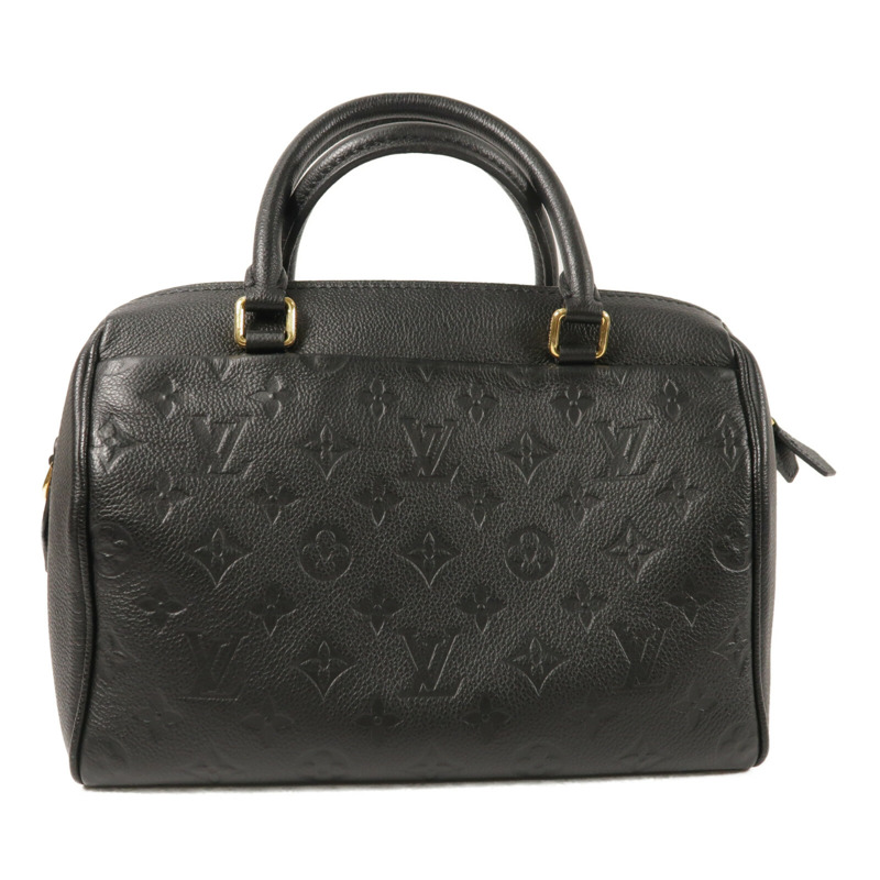 LOUIS VUITTON Monogram Empreinte Speedy Bandouliere 25金扣手挽肩背兩用袋-2