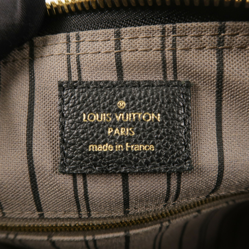 LOUIS VUITTON Monogram Empreinte Speedy Bandouliere 25金扣手挽肩背兩用袋-5