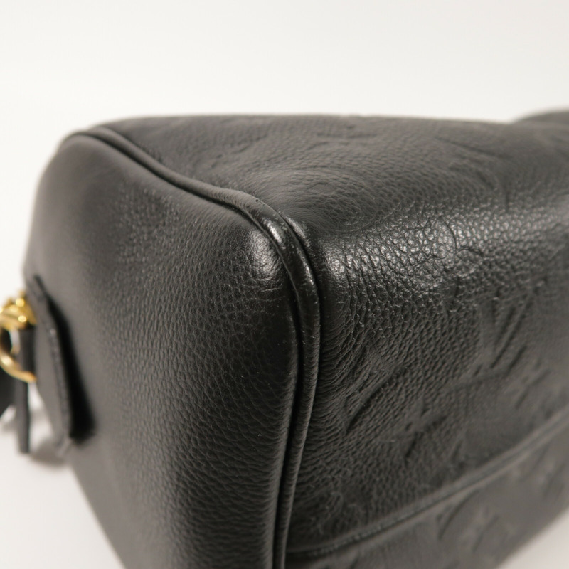 LOUIS VUITTON Monogram Empreinte Speedy Bandouliere 25金扣手挽肩背兩用袋-11