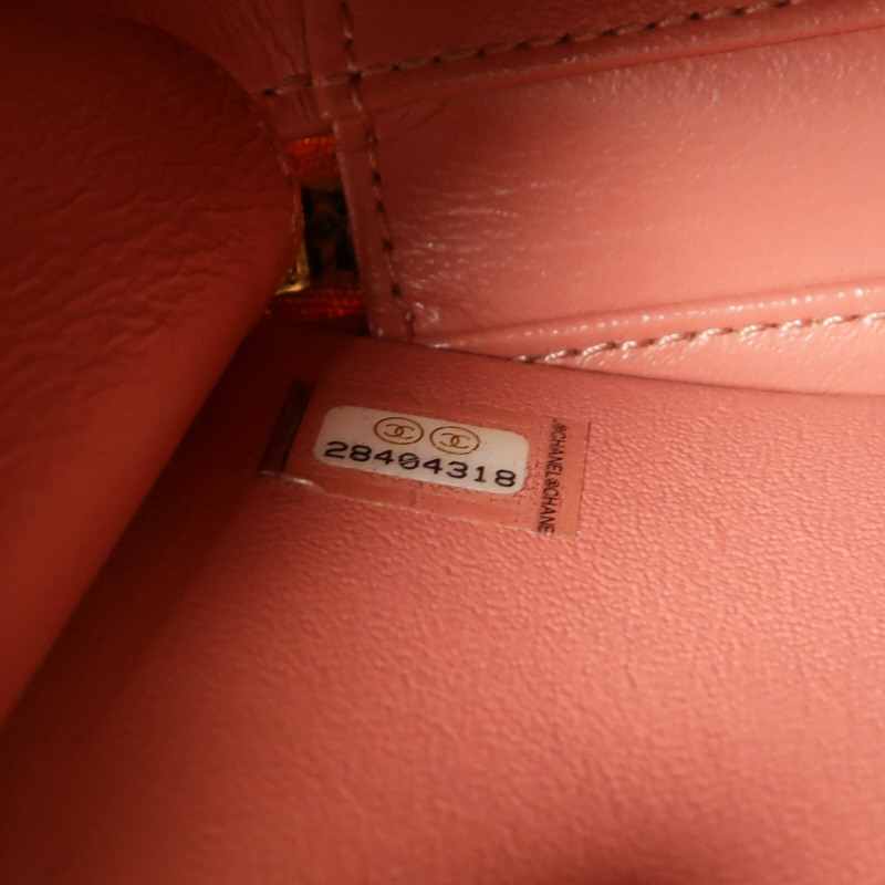 CHANEL 牛皮皮革Vanity Case金扣手挽肩背兩用袋-6