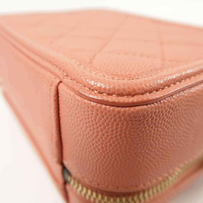 CHANEL 牛皮皮革Vanity Case金扣手挽肩背兩用袋-14