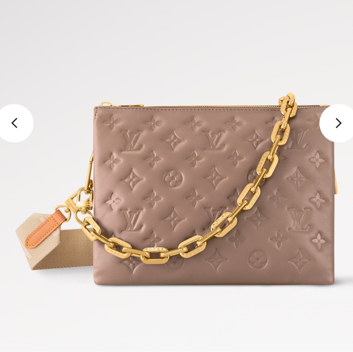 路易威登 Coussin PM 肩背包 M21263 Monogram 皮革米色-7