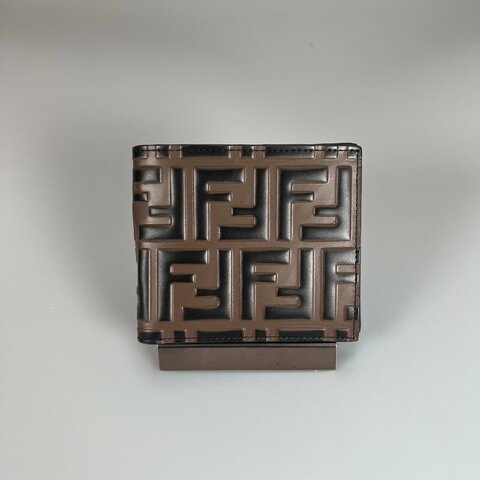 FENDI 7M0169 老花對開短夾