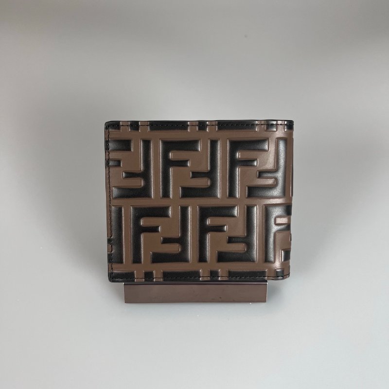 FENDI 7M0169 老花對開短夾-1